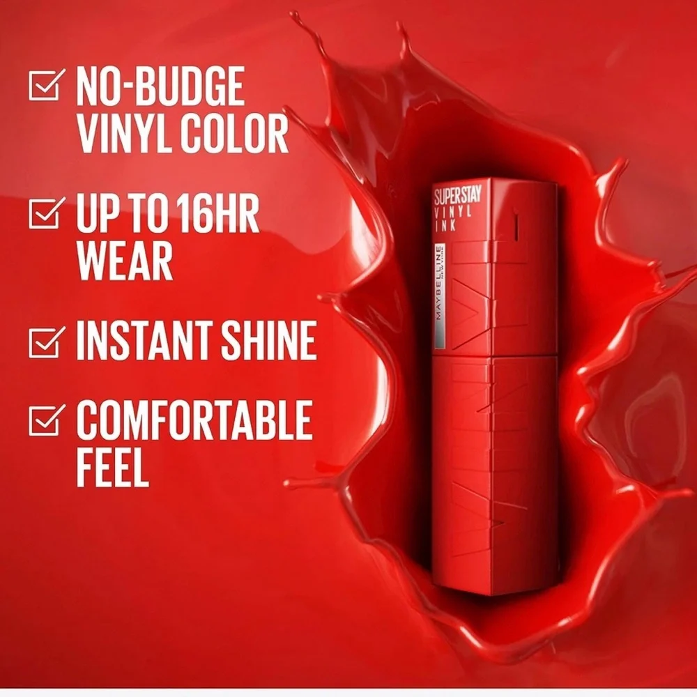 Maybelline New York Super Stay Vinyl‎ Ink Longwear No-Budge Liquid CHOOSE COLOR